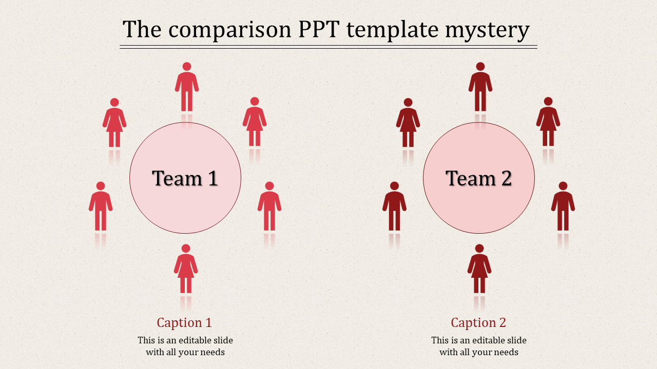 comparison ppt template-The Comparison Ppt Template Mystery-red